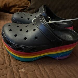 Triple stack crocs